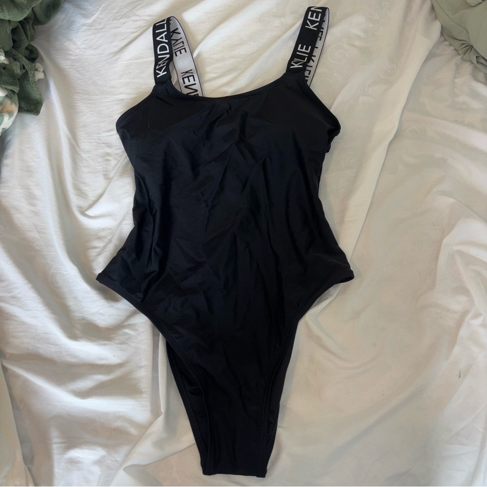 Kendall & Kylie Black Swimsuit One Piece